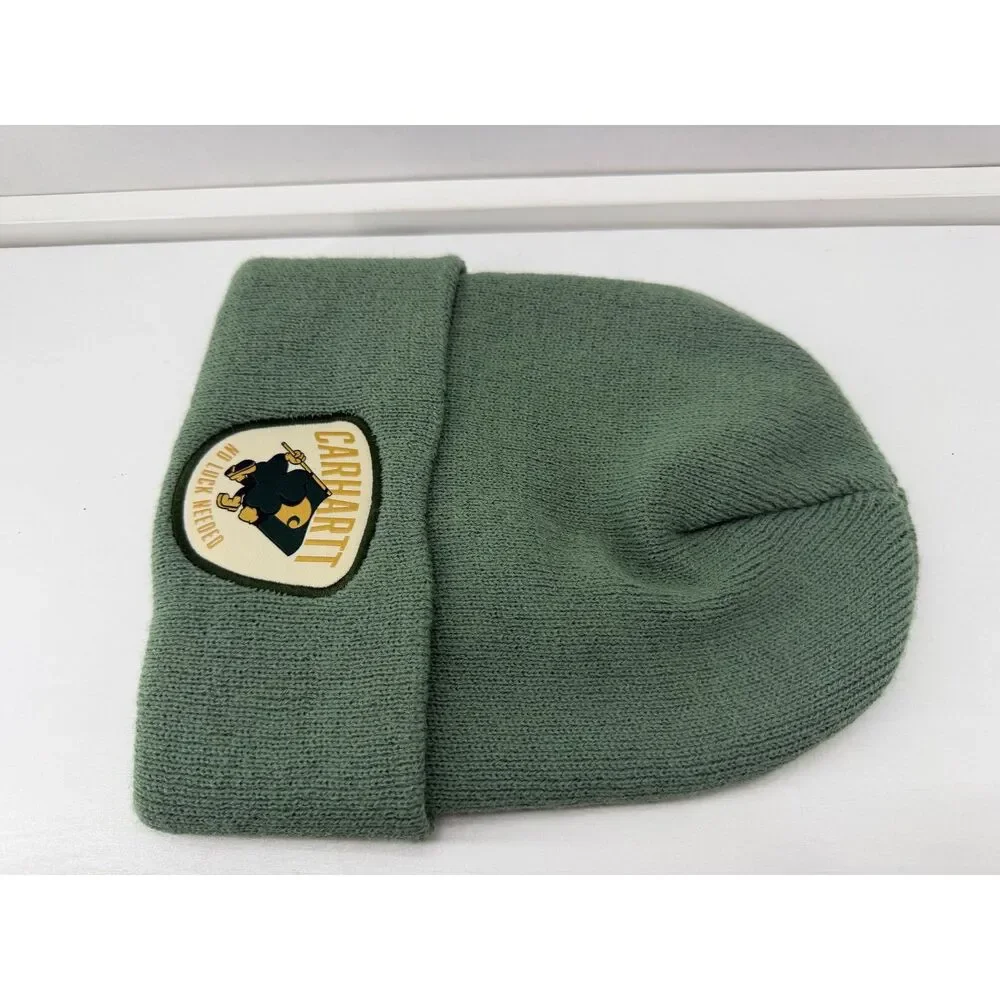 Carhartt Knit Shamrock Patch Beanie - Color: Green Slate